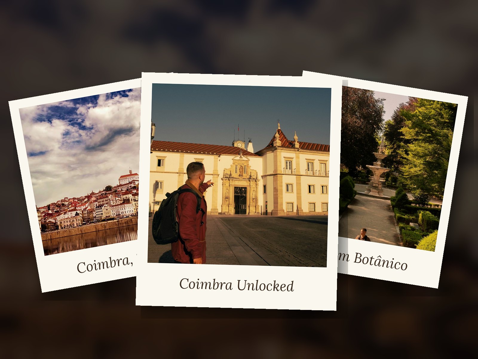 Polaroid photos from the Coimbra tour